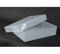5X Plastic A5 Stationery Storage Boxes 215mm x155mm x 55mm