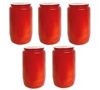 5x Premium Composition Oil Light Grave Light T3 Red Friedhofskerze