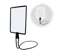 5X Rechargeable Hands Free Magnifying Glass Flexible Gooseneck Full Book Page Magnifier for Reading & Close Work Ultra-Bright LED Light for Neck Wear Repair Sewing Low Eyesight Seniors