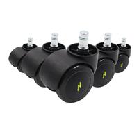 5x ROLO ESD 10mm/50mm Hard floors - Castors Black