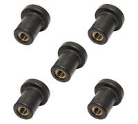 5x RUBBER WELL NUT RIVET RUB NUT CAVITY FAIRING FIXINGS M4 M5 M6 MOTORBIKE CAR WINDSCREEN (M5)