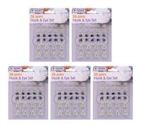 5X Rysons 28 Pairs Hook & Eye Set For Clothes Sawing And Tailoring
