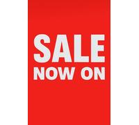 5x SALE Now On A1 Poster - Bold Retail Window Display Sign | High Visibility Promotional Poster for Shopfronts, Stores, Pop-Ups & Boutiques | Durable, Easy to Hang (59.4 x 84.1cm)