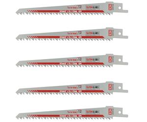 5x Saxton Blades 150mm Reciprocating Sabre Saw Wood Blades R644D for Bosch Makita etc