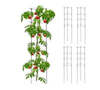 5x Set Climbing Support Trellis Gardening Plants Aid Round Tomato Tower 120cm