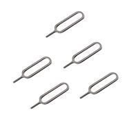5x SIM Card Tray Eject Removal Opening Tool Pin Needle, Compatible with iPhone 17 16 15 14 13 12 11 SE XS XR X 8 7 6S 6 5S 5C 5 4S 4 3GS 3 2G & iPads