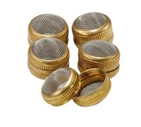 5x Small Brass Cleaning Mesh Container Screw Basket 24mm Diameter Holder Ultrasonic Holds Watch Parts