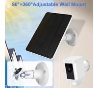5X Solar Panel for Outdoor Security Camera,5W Waterproof Solar Panels Charger for Ring Spotlight Cam /Pro