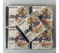 5x SONY Mini DVD-RW 60 Min 2.8GB/GO 8cm Rewritable Double Sided Camcorder Disc B