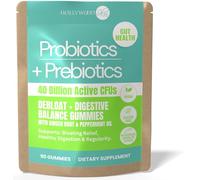 5X Strength - 40 Billion CFU Probiotic Gummies for Women & Men | Prebiotics, Ginger & Peppermint | Reduce Bloating, Support Digestion & Gut Health | Vegan, Non-GMO, Naturally Flavored - 90 Gummies