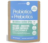 5X Strength - 40 Billion CFU Probiotic Gummies for Women & Men | Prebiotics, Ginger & Peppermint | Reduce Bloating, Support Digestion & Gut Health | Vegan, Non-GMO, Naturally Flavored - 90 Capsules.