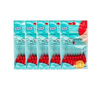 5x TePe Interdental Brushes Red Original Pack of 8 Interdental Brushes ISO2 0.5 mm