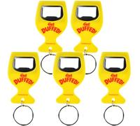 5X The Simpsons Get Duffed Bottle Opener Keyring, Yellow, TV Character Theme