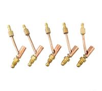 5x TIG Welding Torch Quick Connect Fittings Male Cable Gas Separator for WP9 WP17 WP26 Water Cooled System Copper Adapter(WP9 WP17)