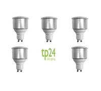 5X tp24 tp8722 3.5W GU10 L1 Long Neck Opal Cover LED Light Bulb Warm White 300 lumens
