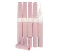 5x Travel Refillable Empty Mascara Lip Gloss Container Tube Set, Safe Non- Material, l Capacity, Beautify Perfect Travel - Pink