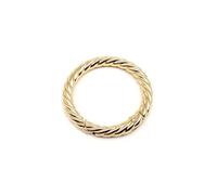 5X Twist Spring O Ring Openable Leather Bag Handbag Strap Buckle Connect Keyring Pendant Key Dog Chain Snap Clasp Clip Carabiner(Light golden,Inner diameter 32mm)