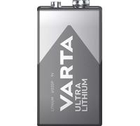 5x Varta Ultra: Lithium Battery 9 Volt, U9VL, 6AM6, 6122 E-Block Bulk