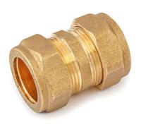 5X Westco 12mm Brass Compression Coupling C x C Straight Pipe Connector - Plumbing Fitting