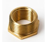5X Westco 3/4" BSPT x 1/2" BSPP Brass Reducing Bush - Thread Adapter