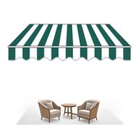 5x1.5m/5x2m/5x2.5m/5x3m Garden Sun Shade Canopy Retractable Manual Awning, Patio Awning For Courtyard, Balcony, Restaurant, Anti-Uv Outdoor Telescopic Canopy For Patio Balcony Cafe