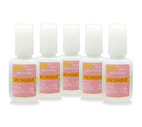 5X10g Nail Art Glue With Brush Adhesive Acrylic False Tips Rhinestones Glitters