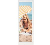5x15 Wood Frame White, Modern Natural Woodgrain 15x5in Picture Frame, Rustic Wooden 5 x 15 inch Gallery Wall Photo Poster Frame with HD Plexiglass, Horizontal Vertical Wall Mounting Display 1pcs