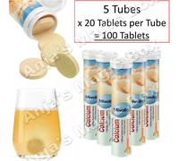 3x20 Mivolis Calcium | 60 Effervescent Tabs | Bone & Teeth Support | Vegetarian