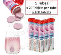 5x20 Mivolis Iron + Vit C | 100 Effervescent Tabs | Energy & Blood Health Vegan