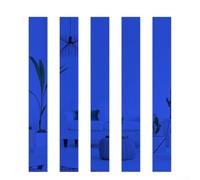 5x20CM Long Stripe Acrylic Mirror Stickers, 10PCS For Modern Wall Decor, Waterproof And Easy To Maintain(blue)
