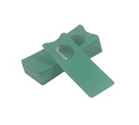 5x2cm Hang Buckle Plant Labels Sign Stakes Identification Card Garden Decorating Waterproof for Recording Plant Names(Green)