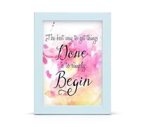 5X3.5 White Wooden Effect Picture Frame - Wall Mountable & Tabletop Display | Photo Frame | Poster Frame for Home or Office Decor
