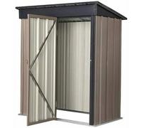5X3-Brown Large Garden Lockable Storage Bike Tool Sheds Box