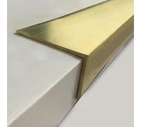 5x3 Cm Staircase Step Nosing Strips/Tread Edge Protector Guard, Transition Strip Stair Nose Edge Trim Solid Brass, Floor Transition Strip for Home/Office/Loft(9pcs)