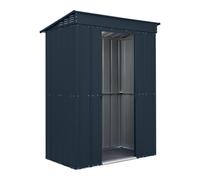 5x3 Globel Pent Metal Shed in Grey