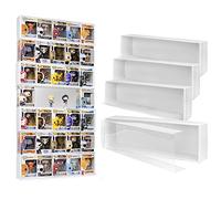 5X4 Version Display Case Compatible with Fnko Pop Boxes, Stackable 4 Single Row, with Transparent Cover to Protect Your Collection Against Dust (Holds 20 Pops)
