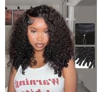 5X5 Burmese Curly Wigs Human Hair Glueless Wig 280% Density Wear and Go Pre-Cut Drawstring Wig 5x5 HD Lace Wigs Double Drawn With Spiral End Beginner Friendly Natural Hairline for Black Women 22 Inch