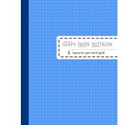 5x5 Grid Graph Paper Notebook - Light Blue | 8.5 x 11 Inches, 112 Pages: Professional Graph Paper Notebook for Engineers, Architects, Students, and ... Ideal for Drafting, Math, and Technical Work