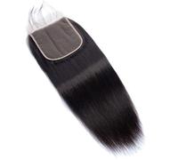 5x5 HD Transparent Swiss Lace Closure,Human Hair 12A Raw Virgin Pre Plucked Closure Natural Black Adds Volume(16inch)