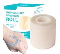5x500Cm Hydrocolloid Roll Waterproof Hydrocolloid Bandages Patch 5M Plasters Self-Adhesive Wound Dressings Waterproof Dressings Bandages HydrocolloidTape