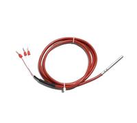 5x50MM 6x60MM Tubular Probe PT1000 Temperature Sensor Thermocouple Red Silicone Wire 0.5M 1M 2M 5M 3 Connectors(1M Cable Length,5x50mm probe)
