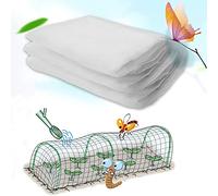 5x6m Insect Netting,Garden Netting Fine Mesh, Vegetable Protection Netting,Reusable,Grow Tunnel Netting for Flowers and Fruits,White