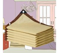 5x6m UV Protection Shade Cloth - 90% Sun Block for Garden, Patio, Pergola & Courtyard - Thermal Screen Netting for Plants, Sand Beige Color
