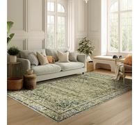 5x7 Cover Print Vintage Design Floral Area Rug Coffee Distressed Carpet Multi Rug Kitchen Living Room Bedroom Dining Room