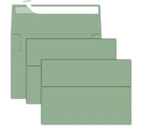 5x7 Envelopes For Invitation,A7 Envelope sage green,50 pack 5x7 card Envelopes Self Seal,for weddings, greeting cards,baby shower,photos,birthday