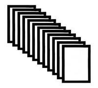 5x7 Inch Black Picture Frames Photo Frame Set MDF Wood with Styrene Glass Front Photo Frames Display Frames Art Print Poster Frame Wall-Mountable & Freestanding For Home Office Schools (12)