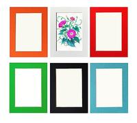 5x7 inch Stick-On Collage Picture Frames Set of 6,Photo Frame Collage for Wall Decor,No Nails Needed,Wall Mounting Display for Photos,Gallery Decor for Home Office Living Room Exhibition Wedding