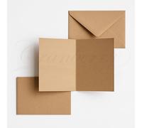 5x7 Kraft Card Blanks & Envelopes - 20 Pack