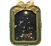 5x7 Vintage Picture Frame, Antique Green Ornate Bow Photo Frame for Wall Hanging or Tabletop Display, Retro Home Decor, Photo Gallery Art