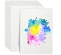 5x7inch Watercolour Paper Bulk 120 Sheets, 140lb/300GSM Cotton Cold Press Water Colour Paper Block for Students Adults Artists Drawing Painting, White, 12.7 x 17.8 cm